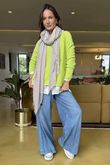 Made in Italy Conrad Body Skim Knit Jumper Chartreuse 